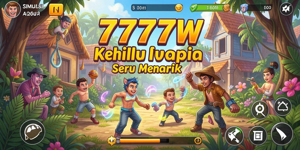 Tangkapan layar gameplay yang mendebarkan dari 7777W.