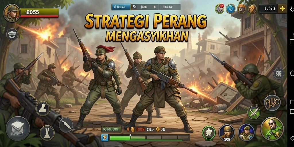 Tampilan mendebarkan dari pertempuran dalam 8055.