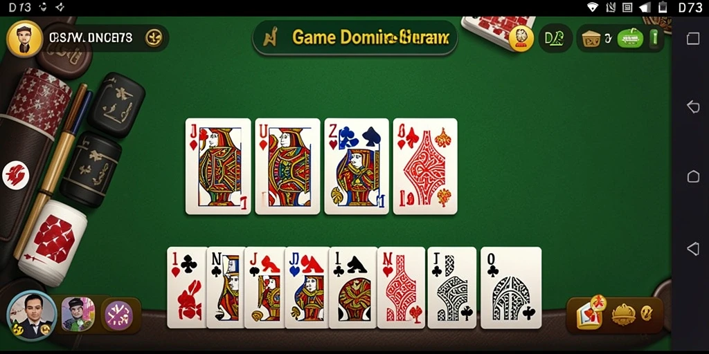 Tampilan gameplay Domino yang menghibur dan menarik.