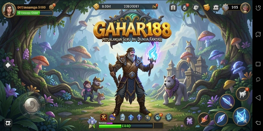 Tangkapan layar yang menampilkan gameplay mendebarkan dari GAHAR188.