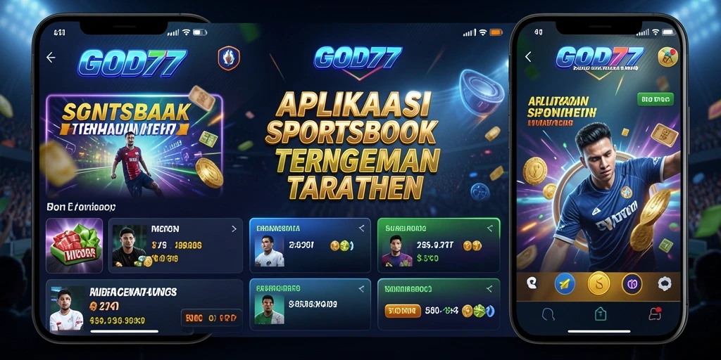 Tangkapan layar gameplay <strong>GOD77</strong> yang menampilkan fitur taruhan olahraga.