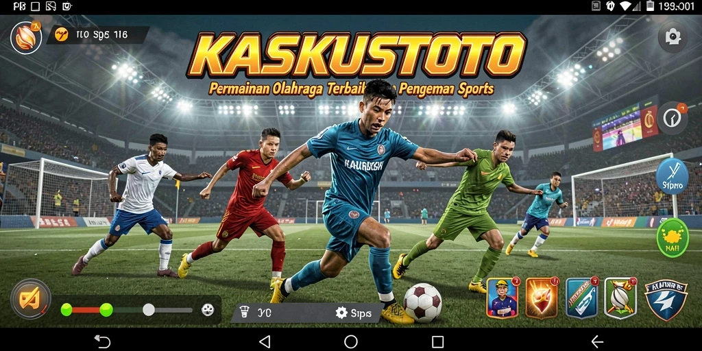 Screenshot gameplay KASKUSTOTO yang penuh aksi olahraga.