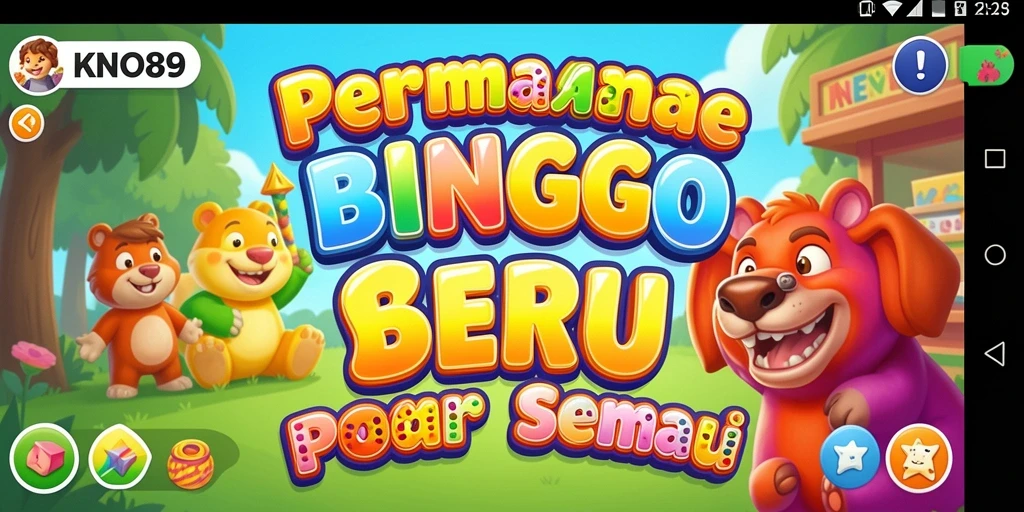 Tampilan gameplay KNO89 yang menarik saat bermain Bingo.