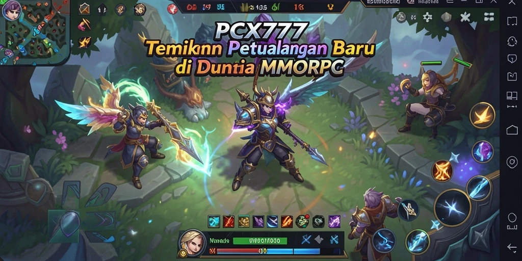 Tampilan gameplay menarik di dunia fantasi PCX777.