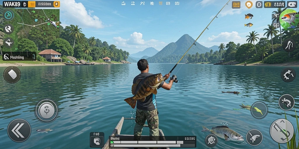 Tangkapan ikan yang luar biasa dalam gameplay WAK89.
